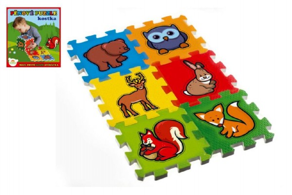 Pěnové puzzle Moje první lesní zvířátka 15x15x1,2 cm