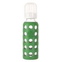 Lifefactory kojenecká láhev 250ml grass green se savičkou
