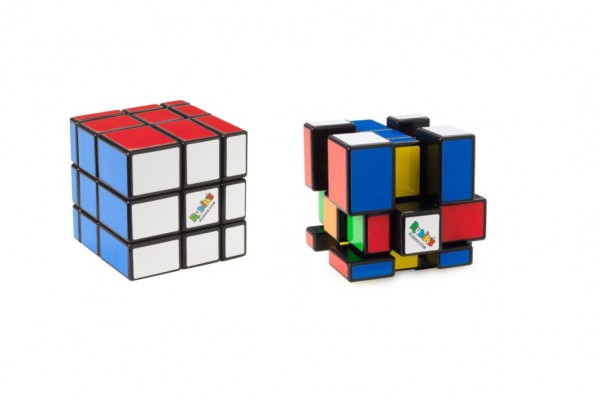 Rubikova kostka hlavolam 3x3x3 Rubik blocks na kart 17x24cm