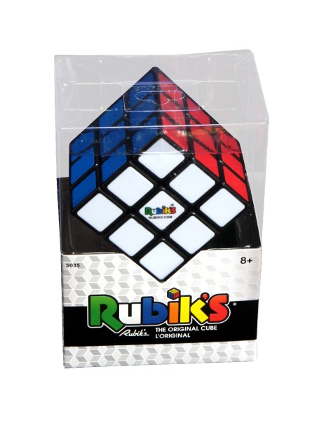 Rubikova kostka hlavolam 3x3x3 Originál plast v krabici 9x13x6,5cm - Kliknutím zobrazíte detail obrázku.