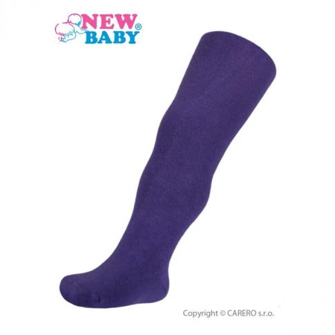 Bavlněné jednobarevné punčocháčky New Baby fialové - Kliknutím zobrazíte detail obrázku.