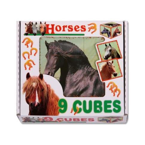Skládací obrázkové kostky Horses - Kliknutím zobrazíte detail obrázku.